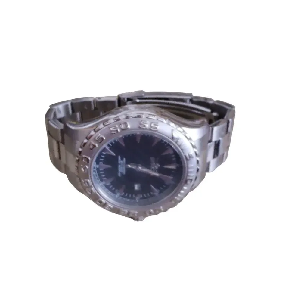 Invicta Pro Diver 12554 Mens Watch Silver Stainless Steel Carbon Fiber Dial 200M